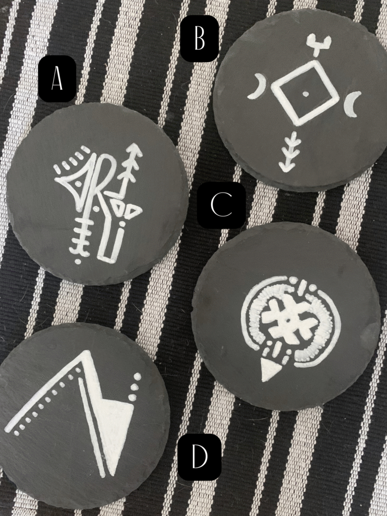 magical sigil coasters (set of 4)